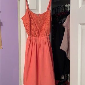 Light pink midi summer dress